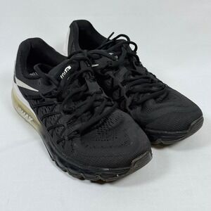 Nike Air Max 2015 Running Shoes Black White Athletic Sneakers No Insoles